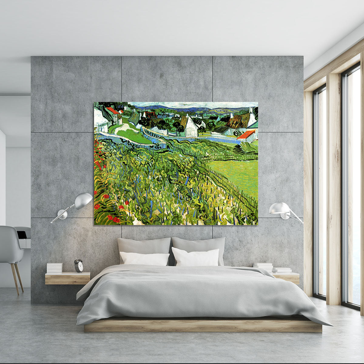 Vineyards with a View of Auvers by Van Gogh Canvas Print or Poster - Canvas Art Rocks - 5