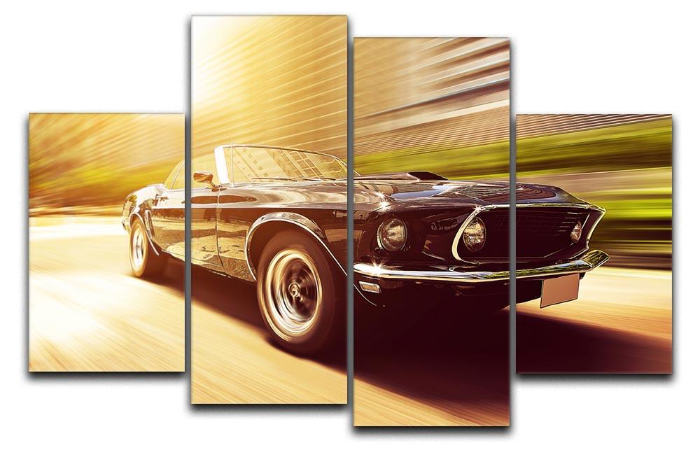 Vintage Car 4 Split Panel Canvas  - Canvas Art Rocks - 1