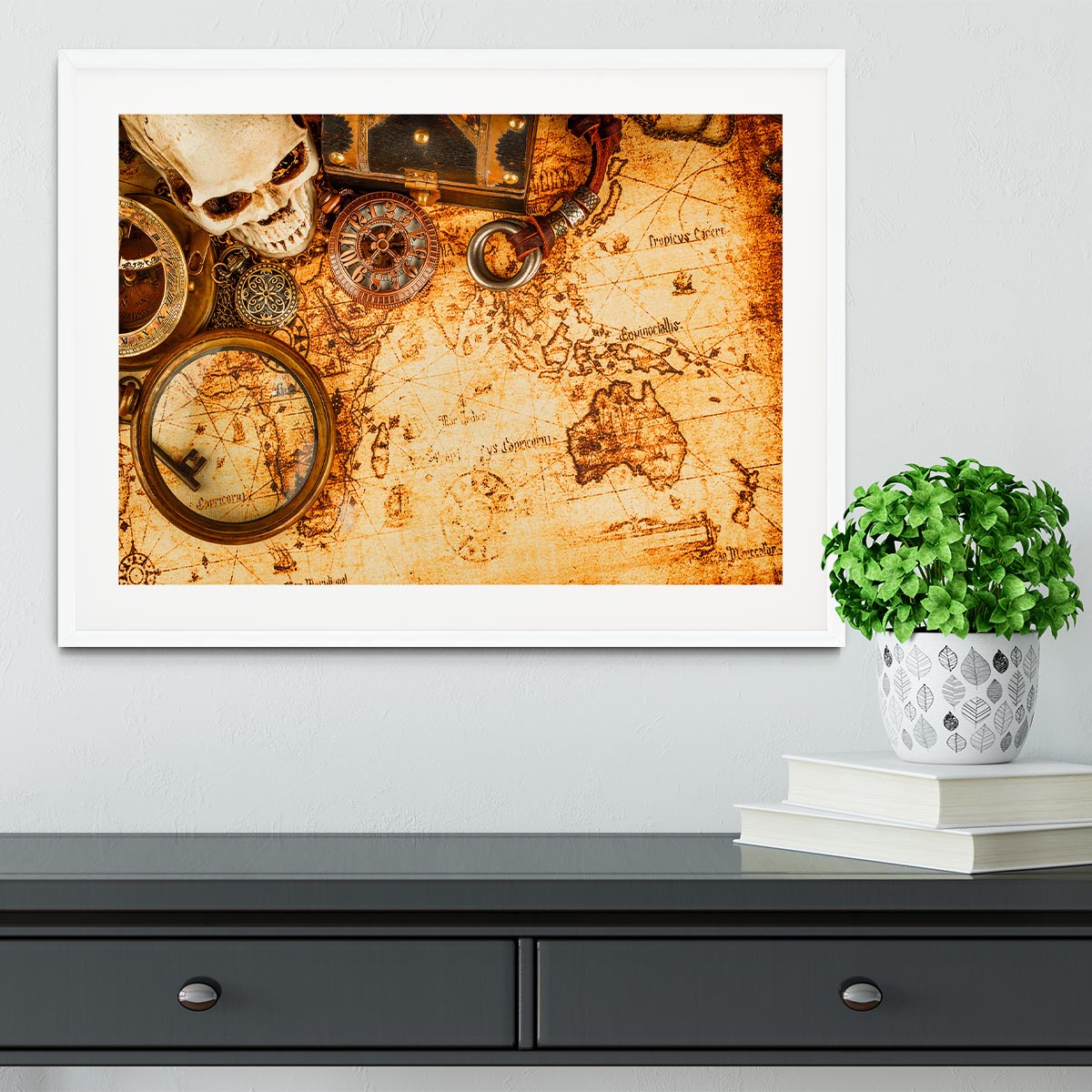 Vintage grunge still life Framed Print - Canvas Art Rocks - 5