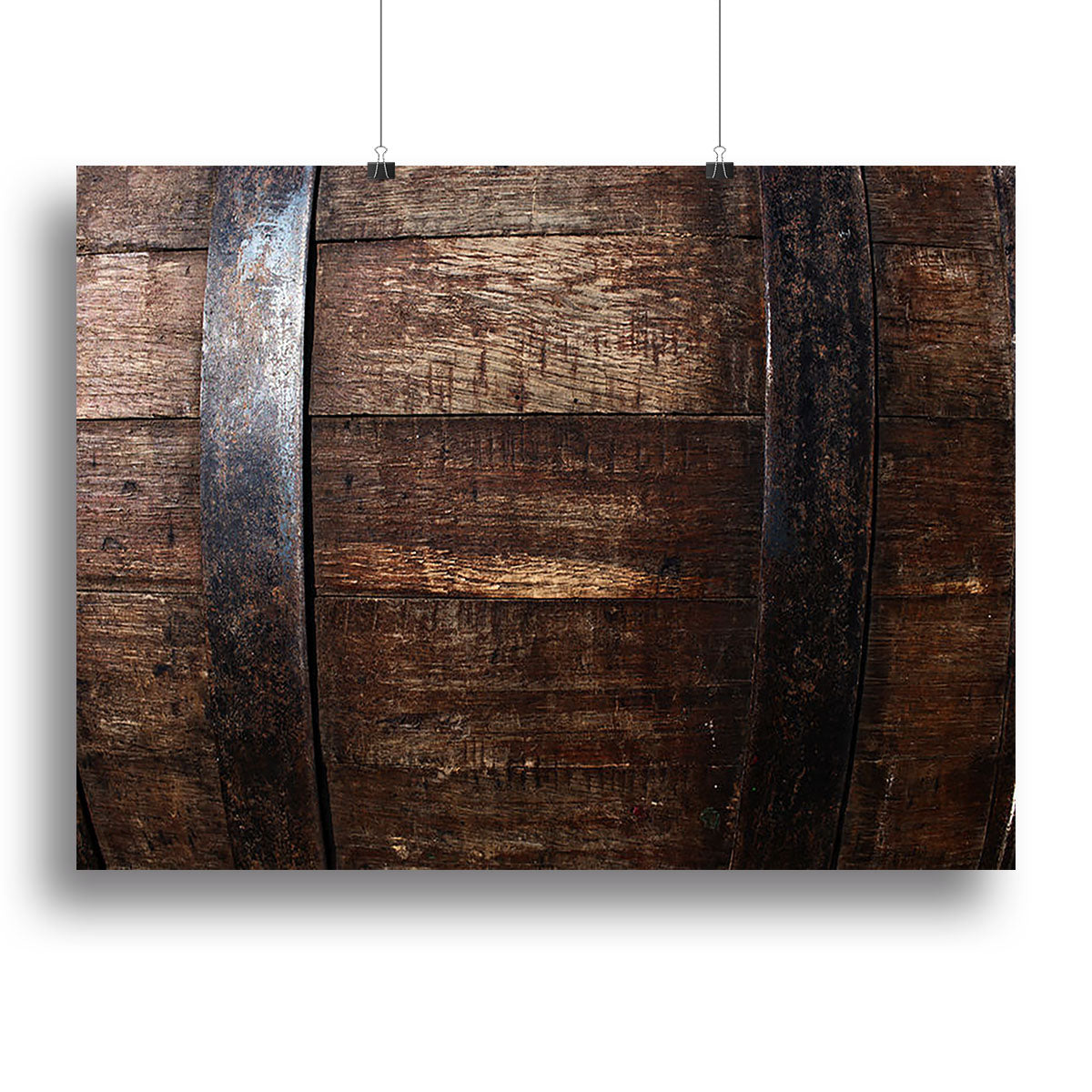 Vintage texture of oak barrel Canvas Print or Poster - Canvas Art Rocks - 2