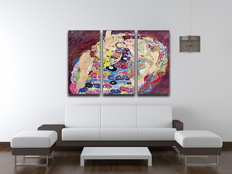 Virgins by Klimt 3 Split Panel Canvas Print - Canvas Art Rocks - 3
