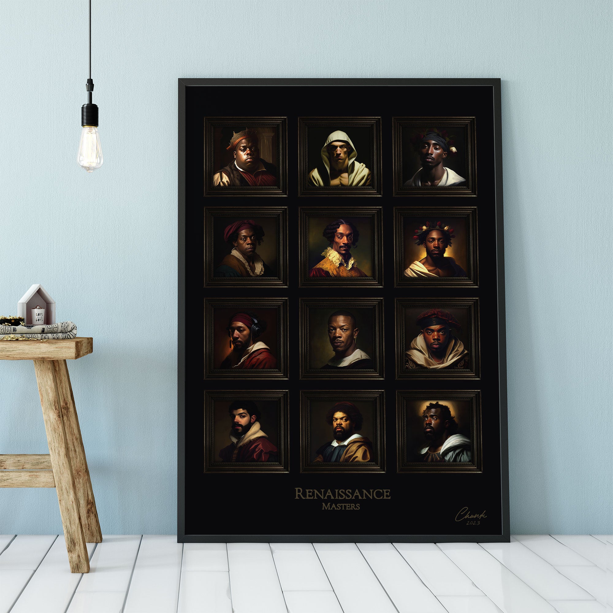 Hip Hop Masters Framed Print