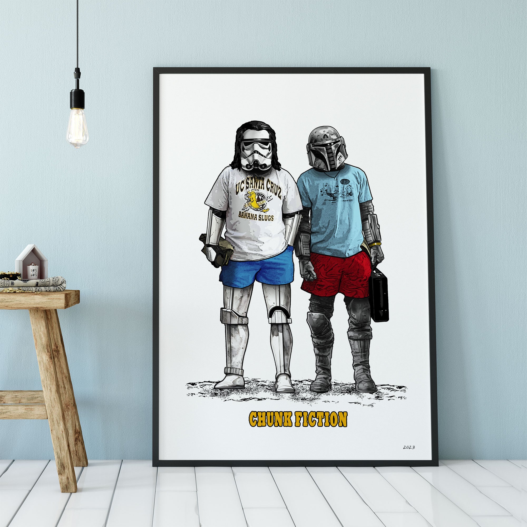 Chunk Fiction Framed Print