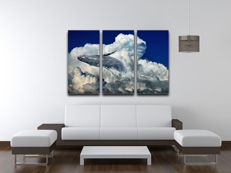 Wale Sky 3 Split Panel Canvas Print - Canvas Art Rocks - 3