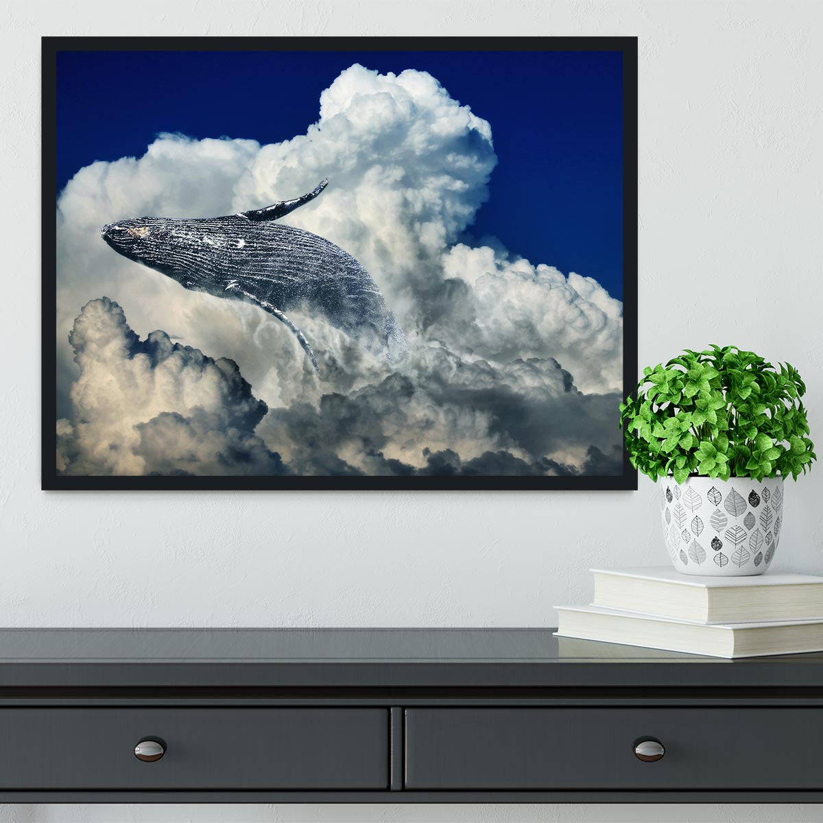 Wale Sky Framed Print - Canvas Art Rocks - 2