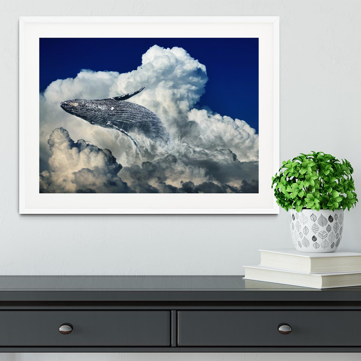 Wale Sky Framed Print - Canvas Art Rocks - 5