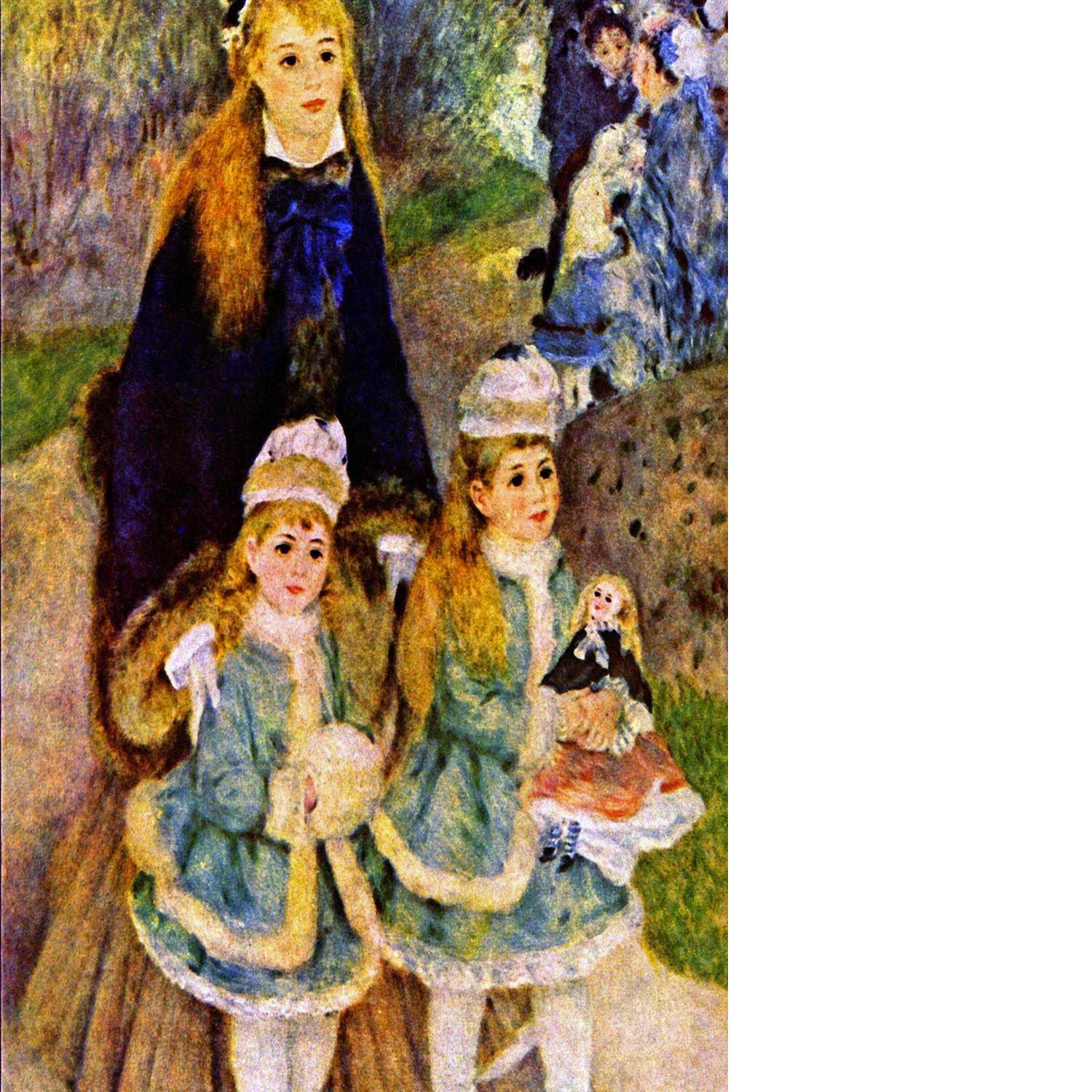 Walk 2 by Renoir Floating Framed Canvas