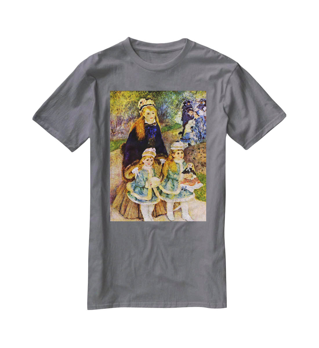 Walk 2 by Renoir T-Shirt - Canvas Art Rocks - 3