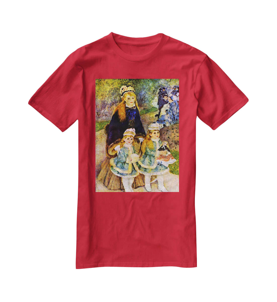 Walk 2 by Renoir T-Shirt - Canvas Art Rocks - 4