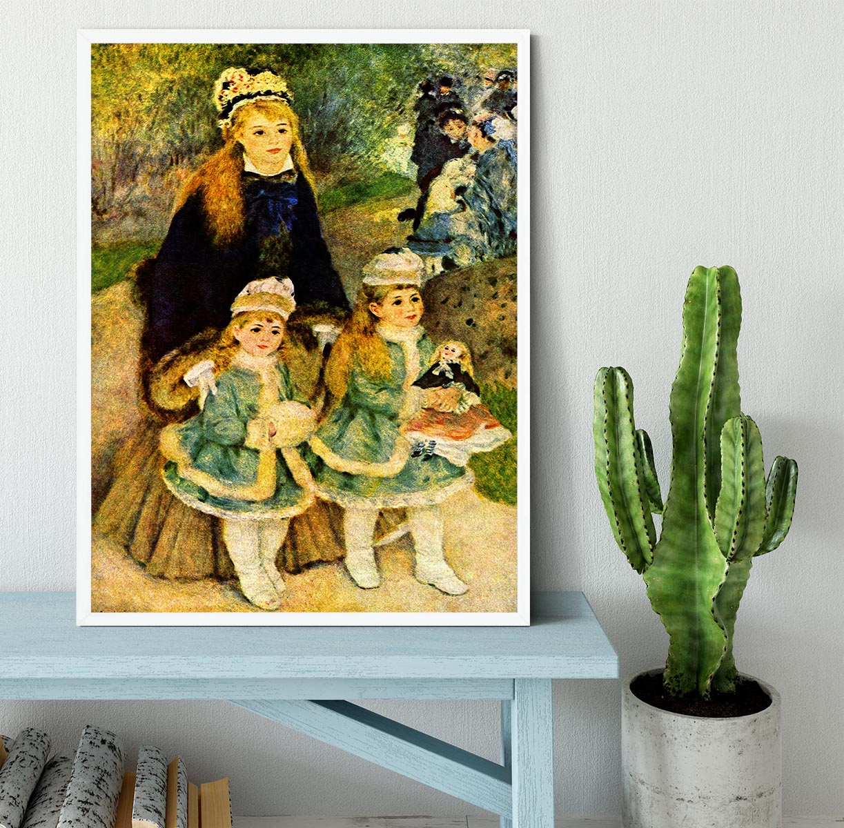 Walk by Renoir Framed Print - Canvas Art Rocks -6