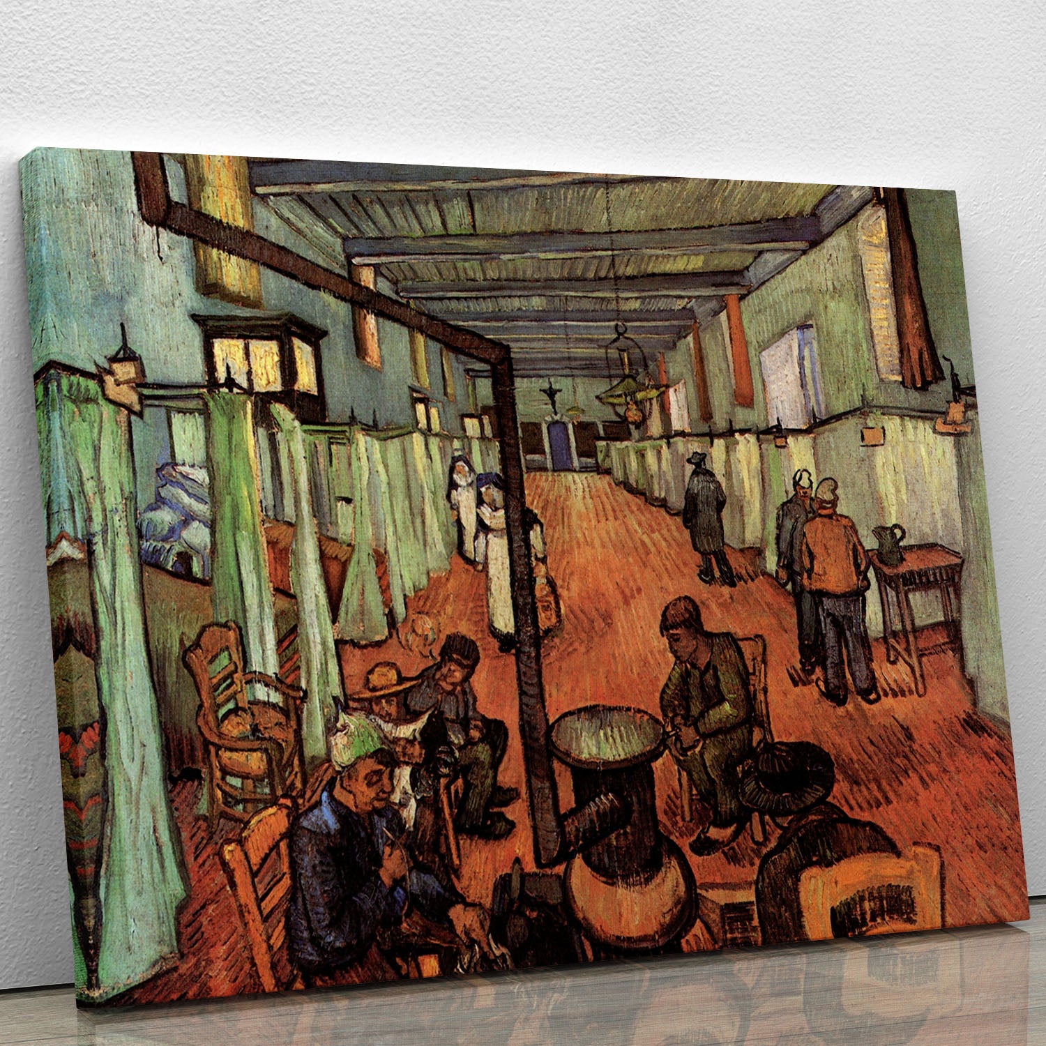 Ward in the Hospital in Arles by Van Gogh Canvas Print or Poster - Canvas Art Rocks - 1