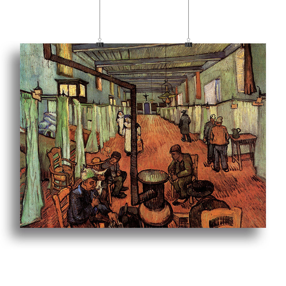 Ward in the Hospital in Arles by Van Gogh Canvas Print or Poster - Canvas Art Rocks - 2