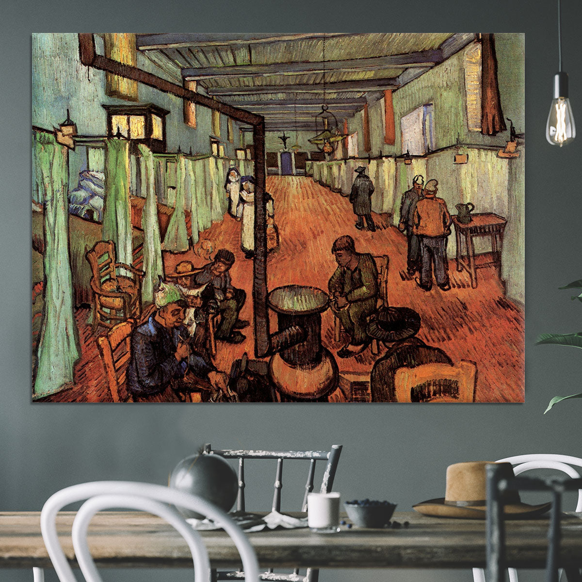 Ward in the Hospital in Arles by Van Gogh Canvas Print or Poster - Canvas Art Rocks - 3