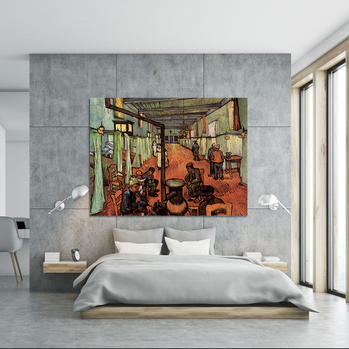 Ward in the Hospital in Arles by Van Gogh Canvas Print or Poster - Canvas Art Rocks - 5