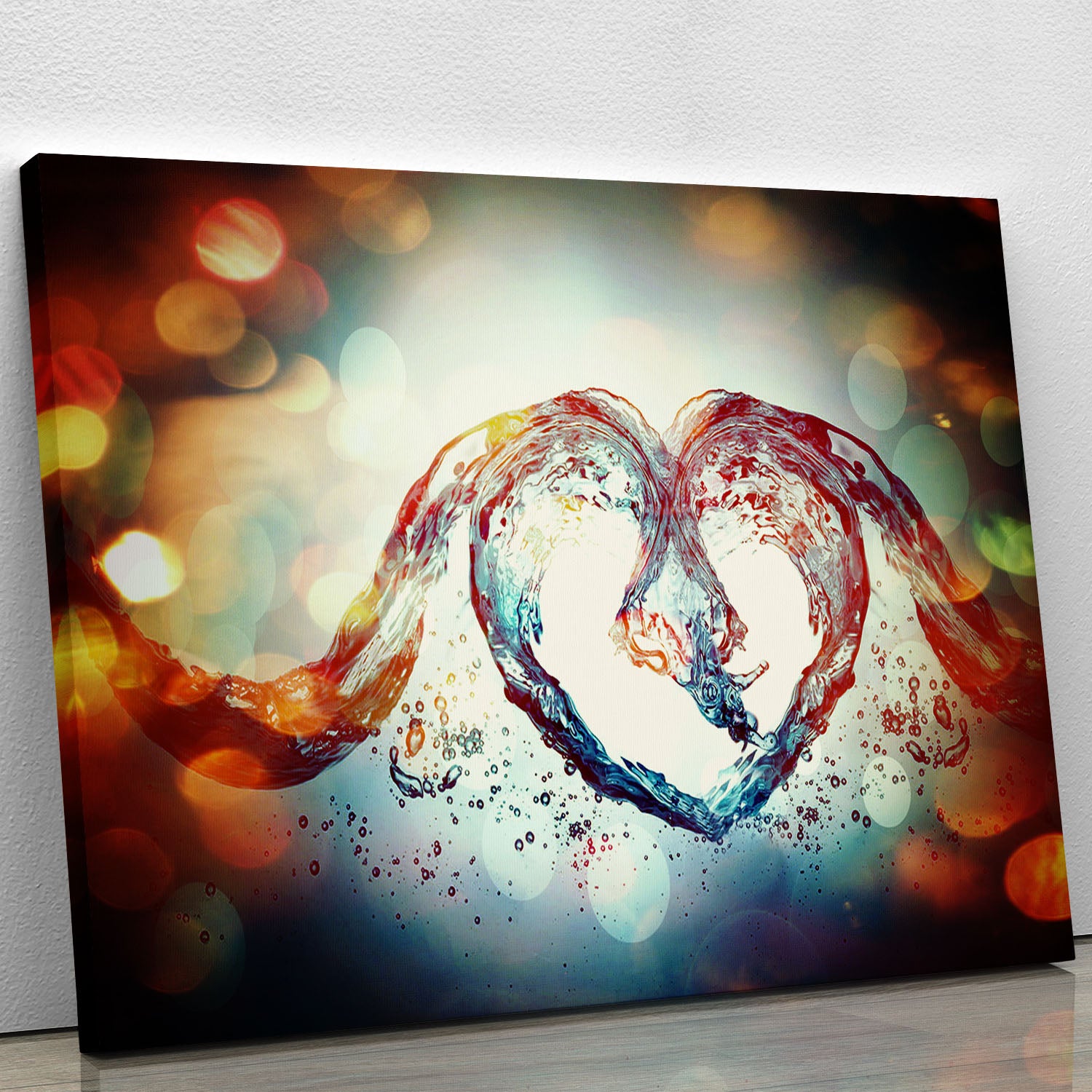 Water Heart Canvas Print or Poster - Canvas Art Rocks - 1