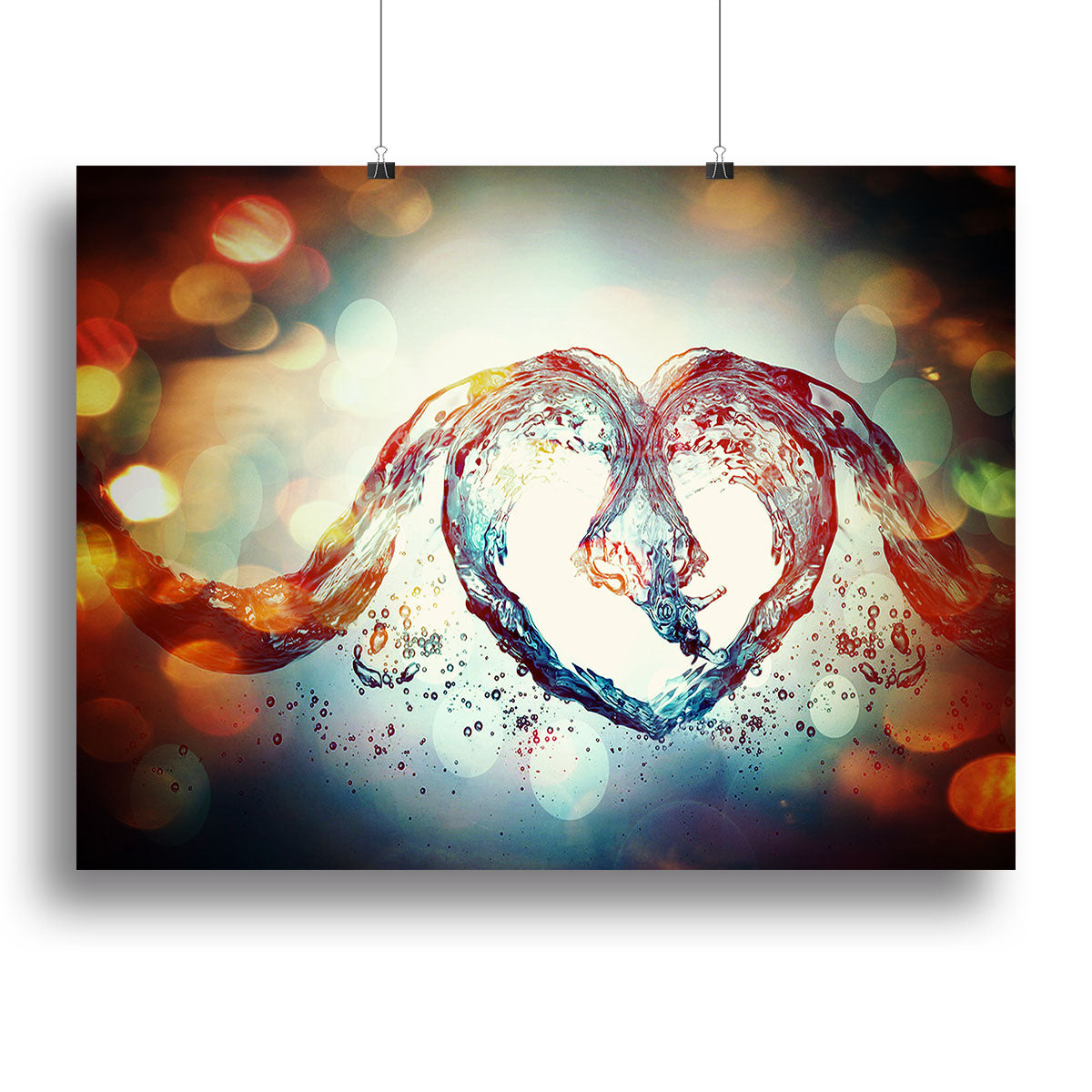 Water Heart Canvas Print or Poster - Canvas Art Rocks - 2