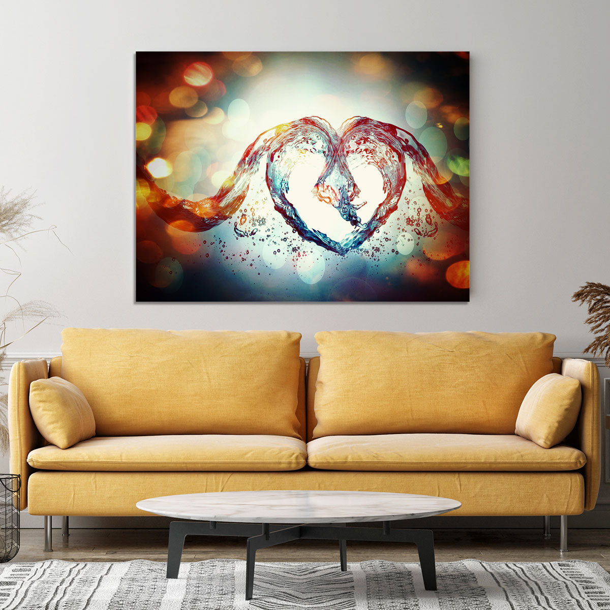 Water Heart Canvas Print or Poster - Canvas Art Rocks - 4