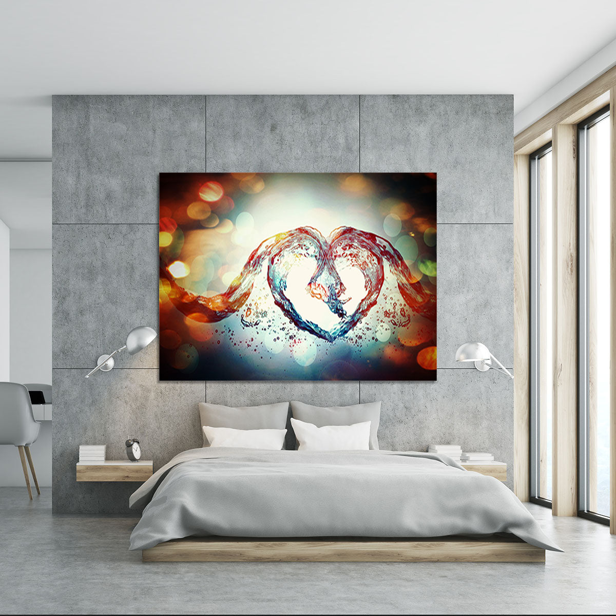 Water Heart Canvas Print or Poster - Canvas Art Rocks - 5