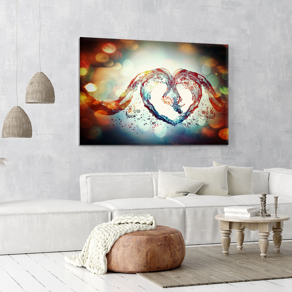 Water Heart Canvas Print or Poster - Canvas Art Rocks - 6
