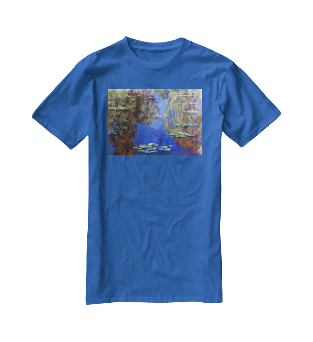 Water Lilies 6 By Manet T-Shirt - Canvas Art Rocks - 2