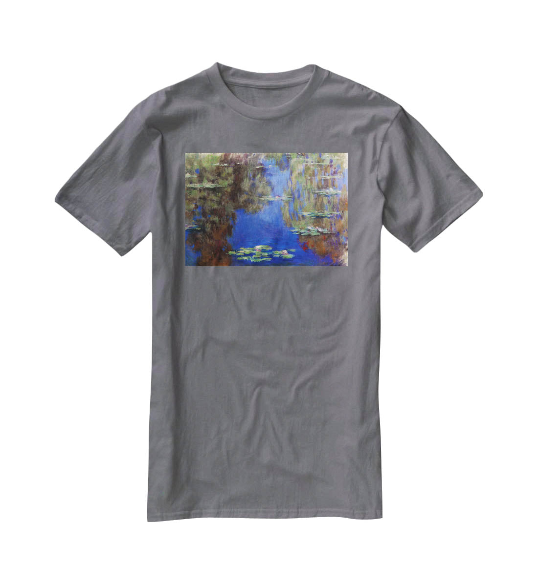 Water Lilies 6 By Manet T-Shirt - Canvas Art Rocks - 3