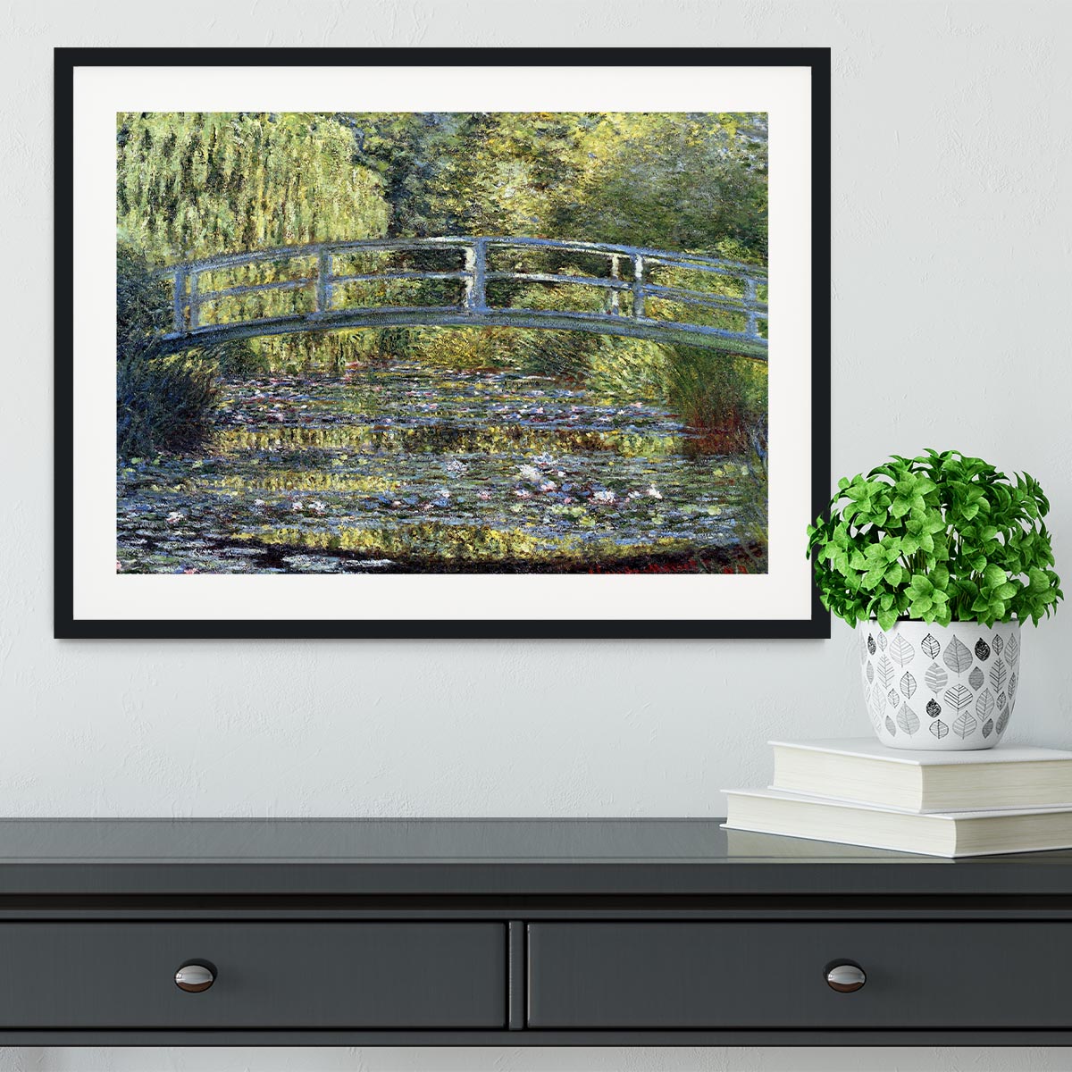 Water Lilies 9 by Monet Framed Print - Canvas Art Rocks - 1