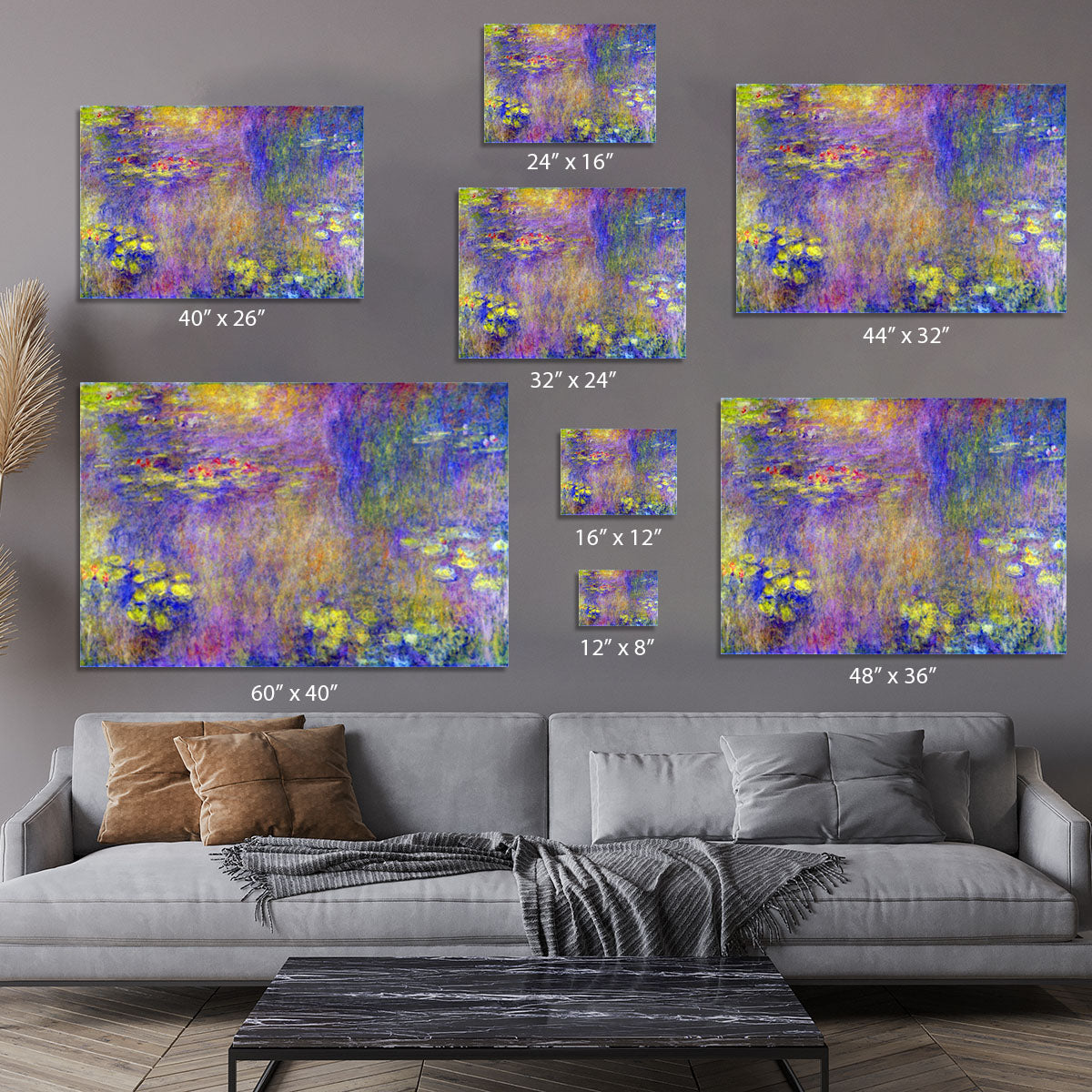 Water Lilies Yellow nirvana by Monet Canvas Print or Poster - Canvas Art Rocks - 7
