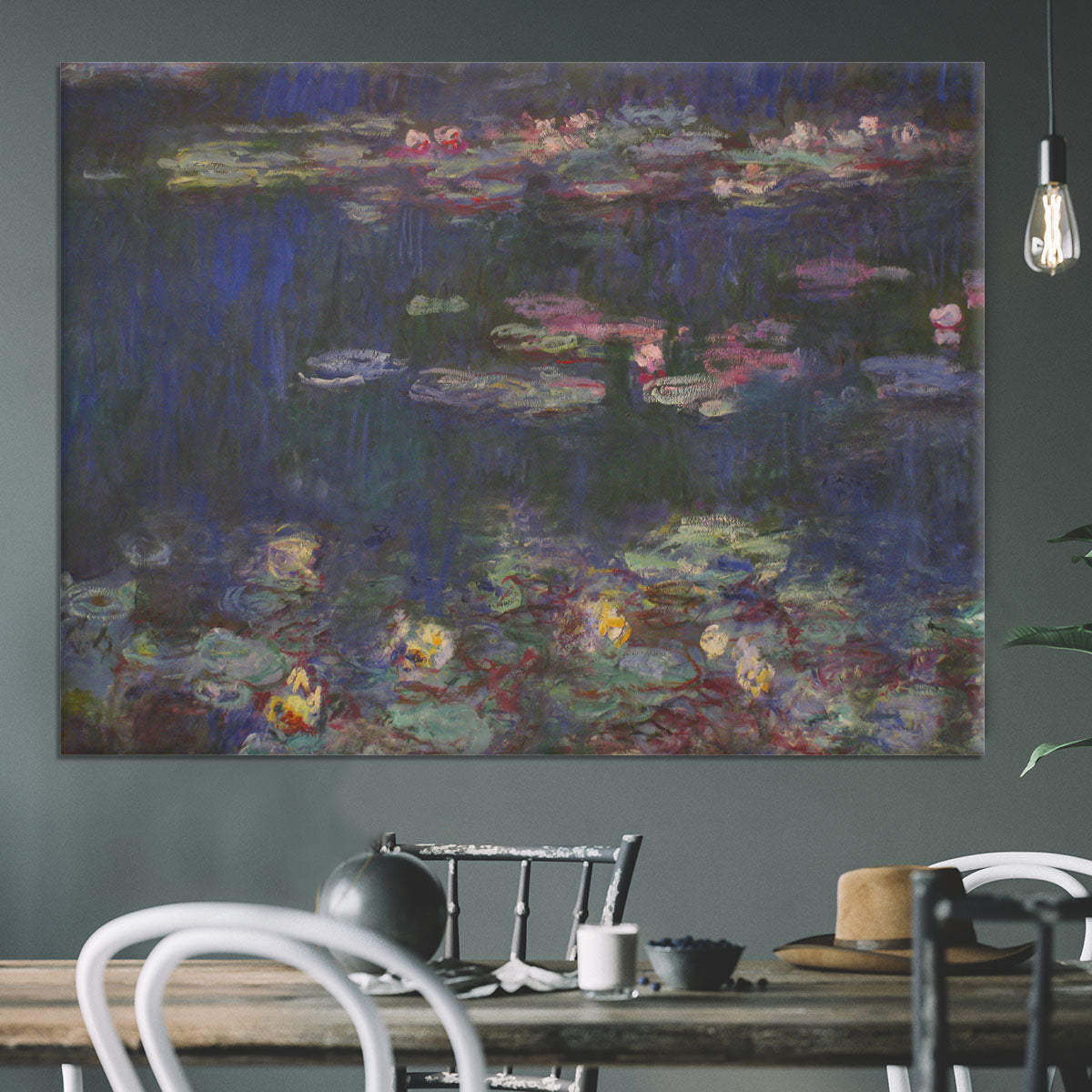 Water Lillies 11 by Monet Canvas Print or Poster - Canvas Art Rocks - 3