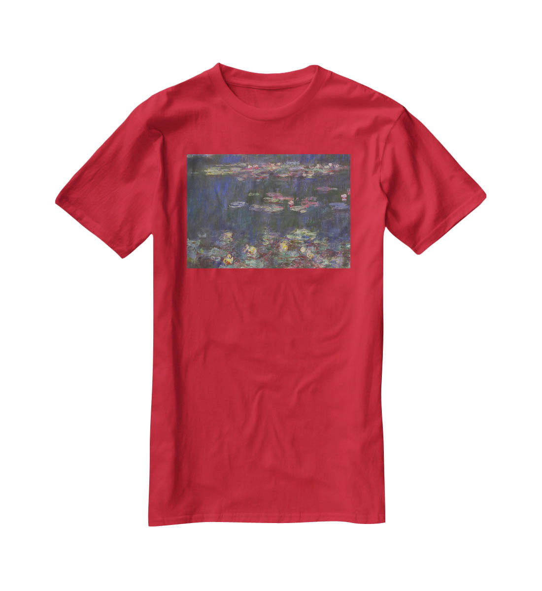 Water Lillies 11 by Monet T-Shirt - Canvas Art Rocks - 4