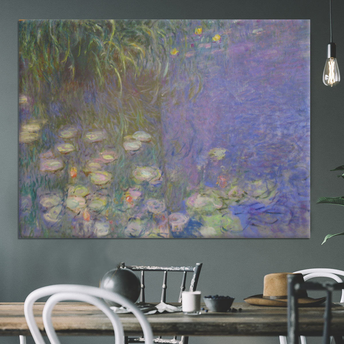 Water Lillies 13 by Monet Canvas Print or Poster - Canvas Art Rocks - 3