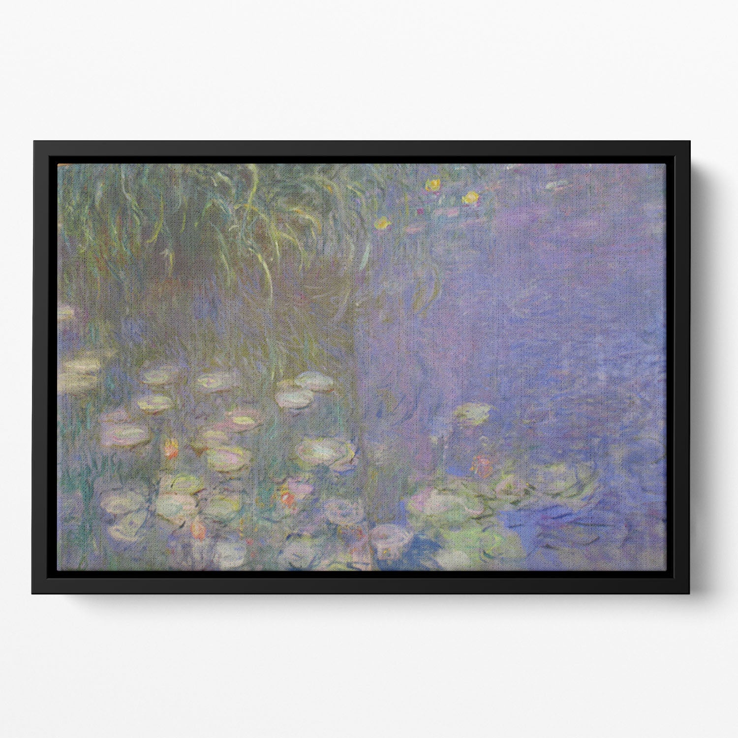 Water Lillies 13 by Monet Floating Framed Canvas