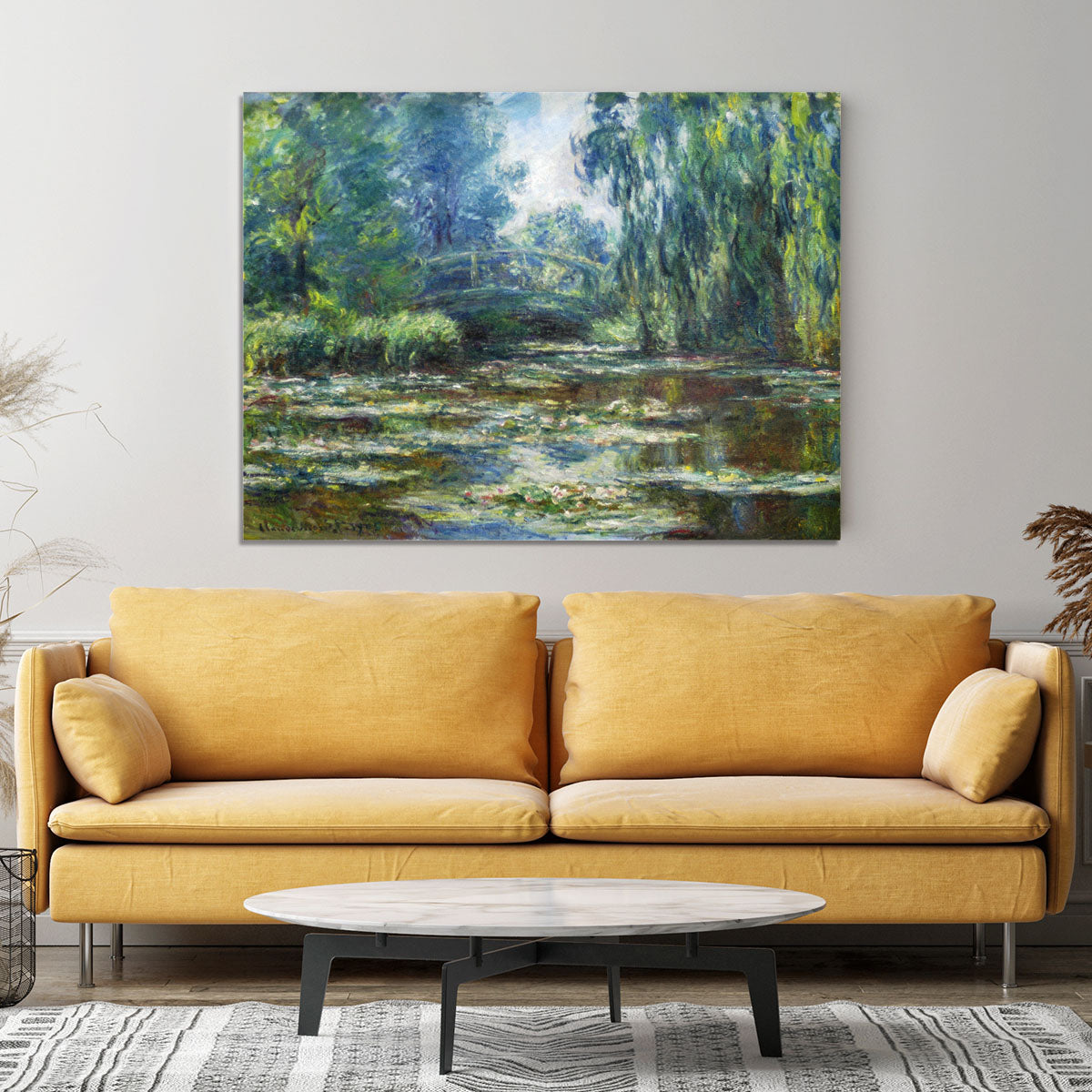 Water Lillies in Monets Garden by Monet Canvas Print or Poster - Canvas Art Rocks - 4