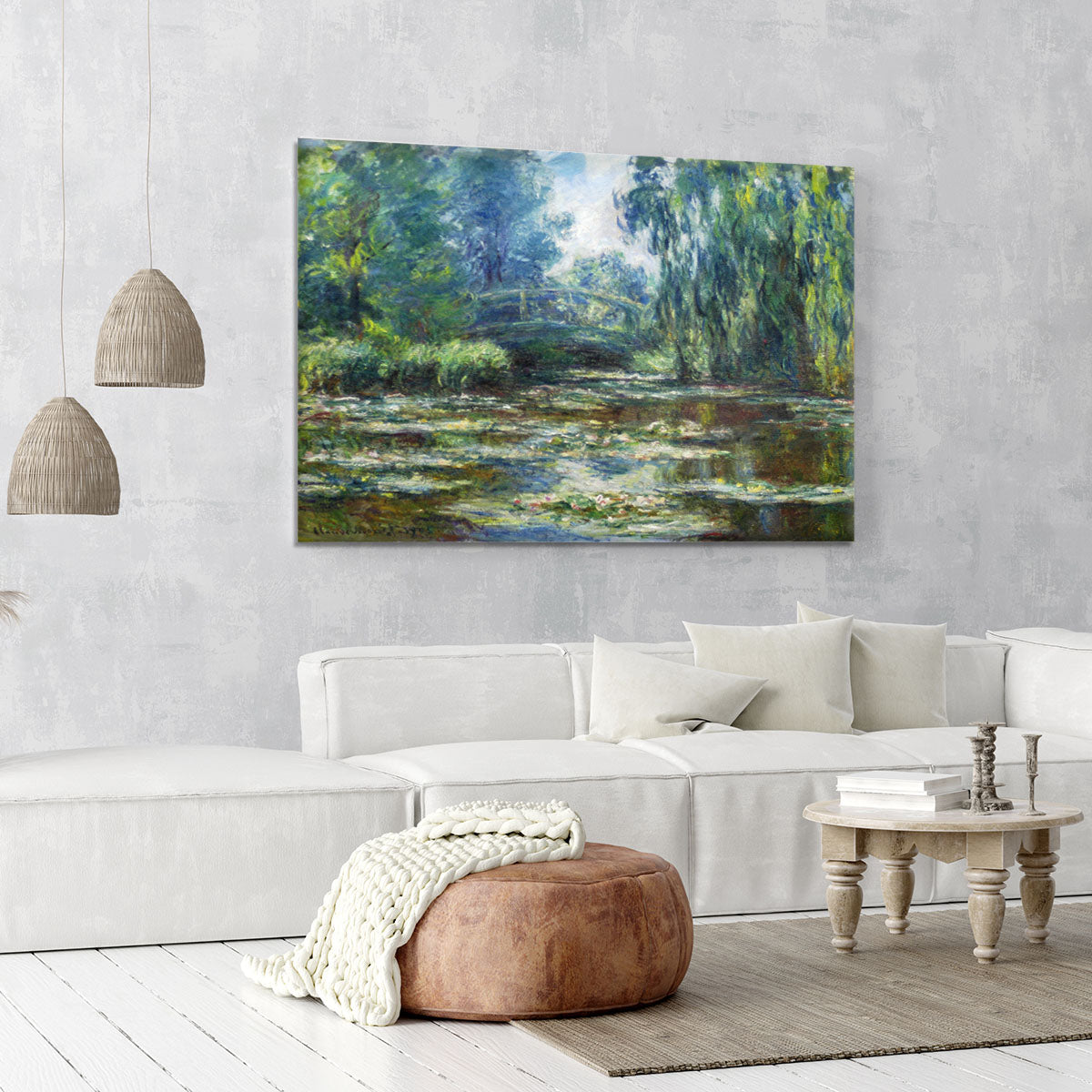Water Lillies in Monets Garden by Monet Canvas Print or Poster - Canvas Art Rocks - 6