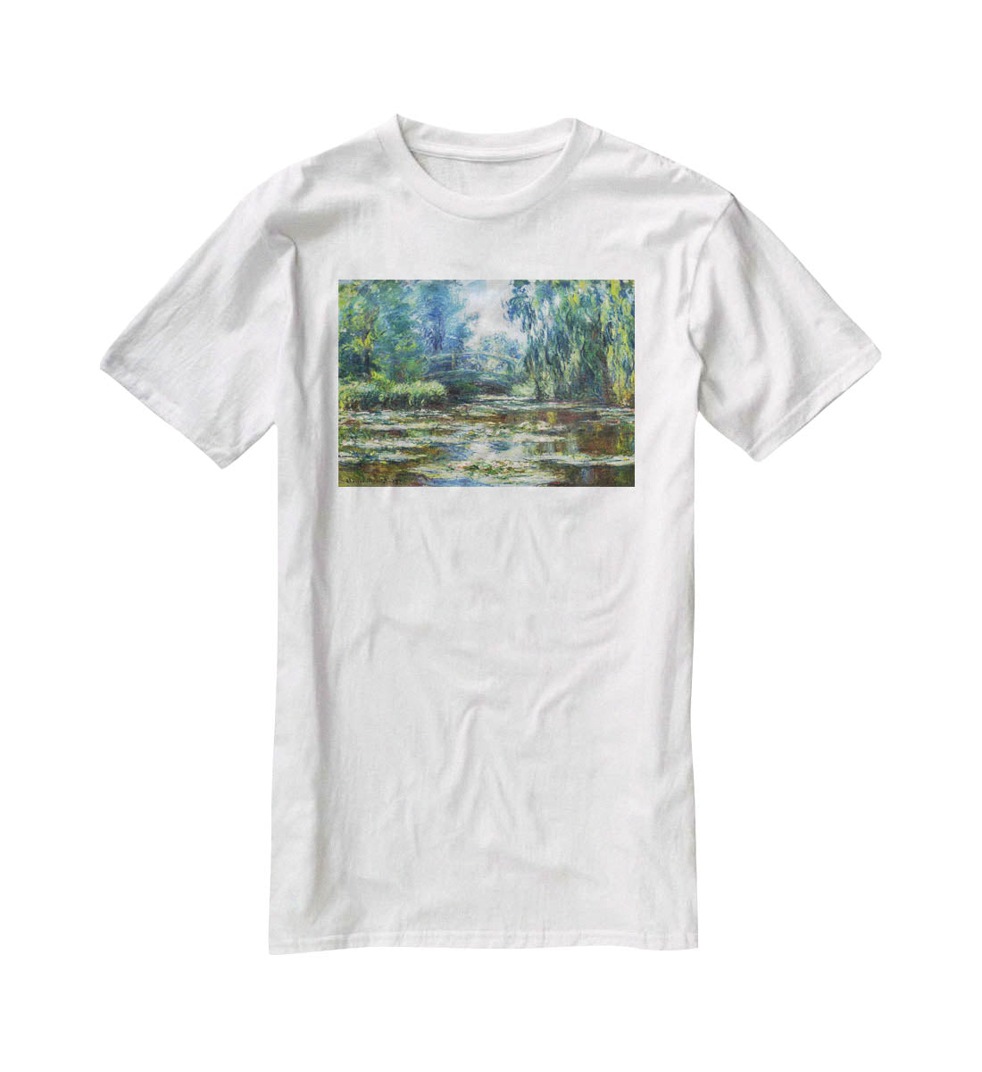 Water Lillies in Monets Garden by Monet T-Shirt - Canvas Art Rocks - 5