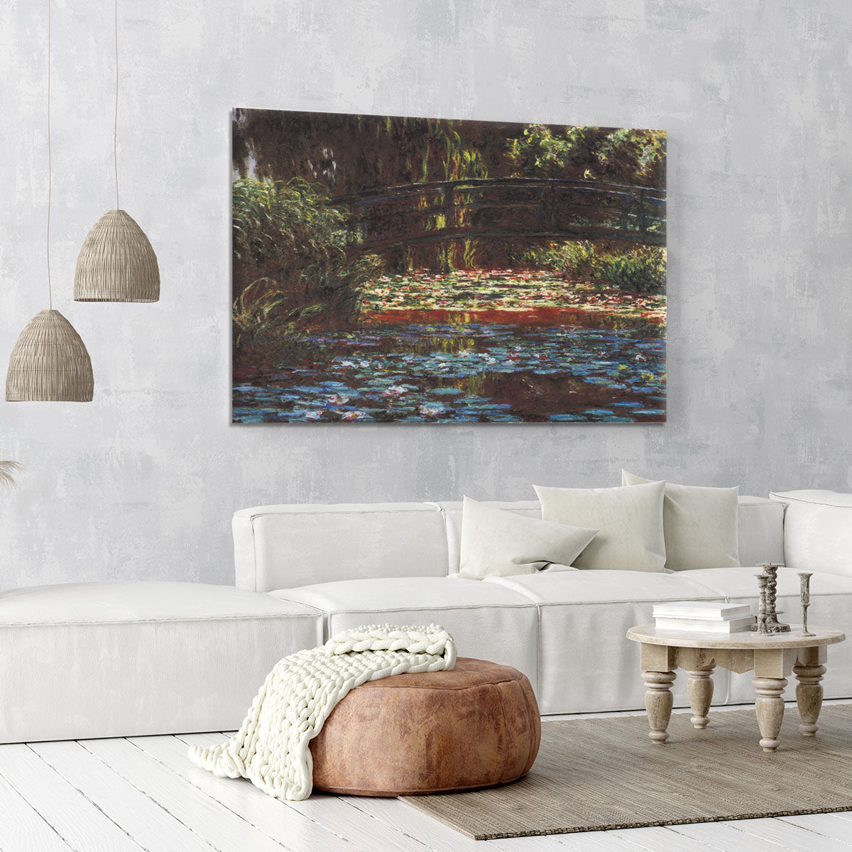 Water Lily Pond 1 by Monet Canvas Print or Poster - Canvas Art Rocks - 6