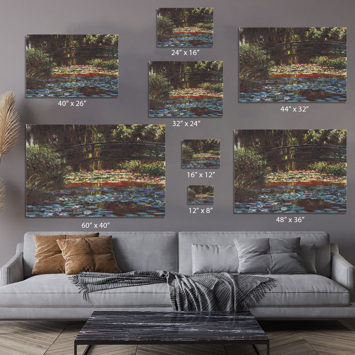 Water Lily Pond 1 by Monet Canvas Print or Poster - Canvas Art Rocks - 7