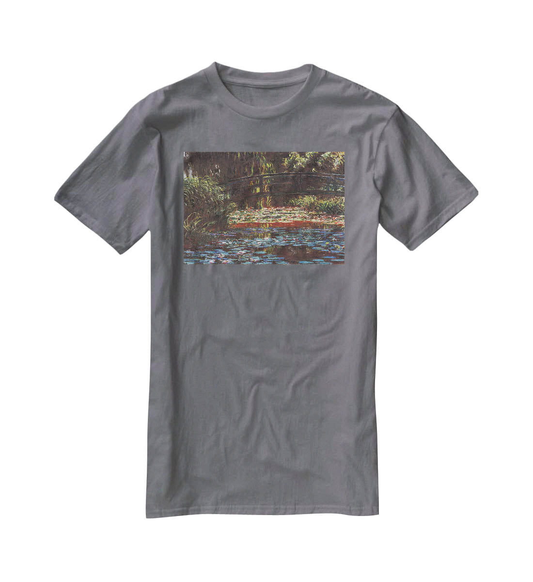 Water Lily Pond 1 by Monet T-Shirt - Canvas Art Rocks - 3