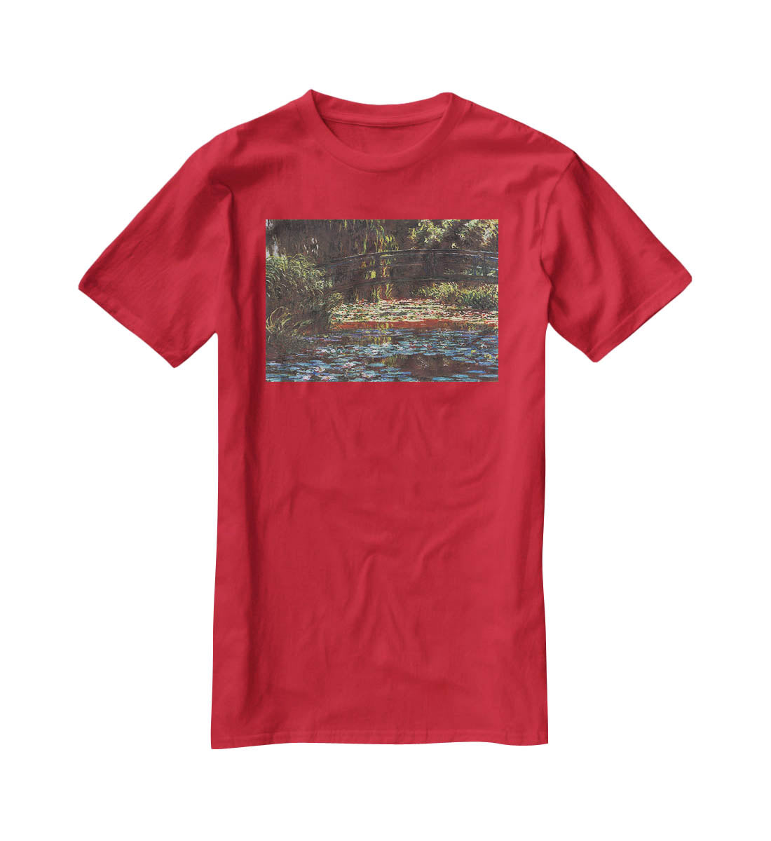Water Lily Pond 1 by Monet T-Shirt - Canvas Art Rocks - 4