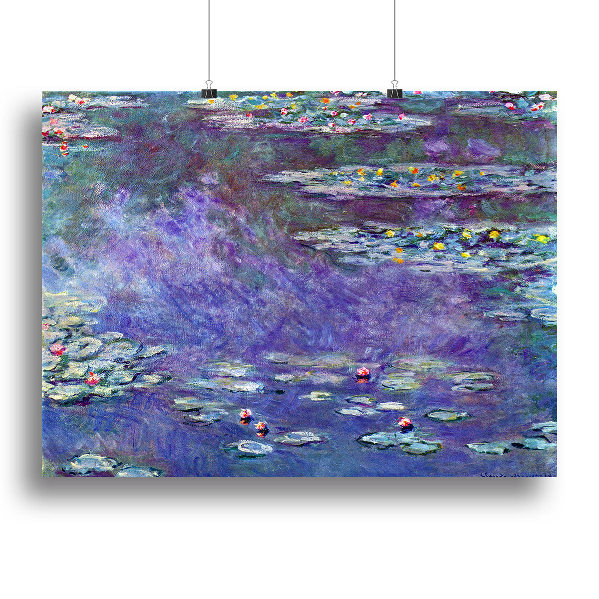 Water Lily Pond 3 by Monet Canvas Print or Poster - Canvas Art Rocks - 2
