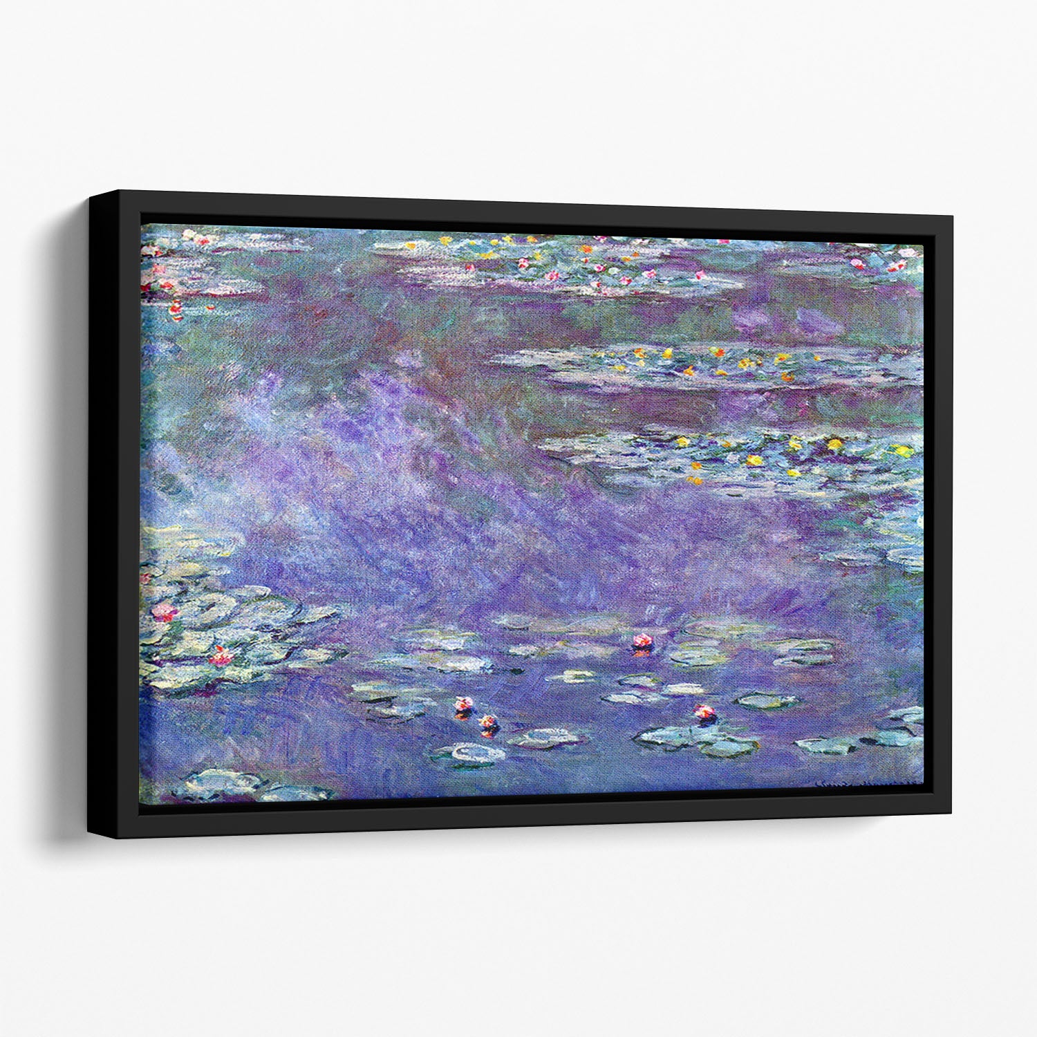 Water Lily Pond 3 by Monet Floating Framed Canvas