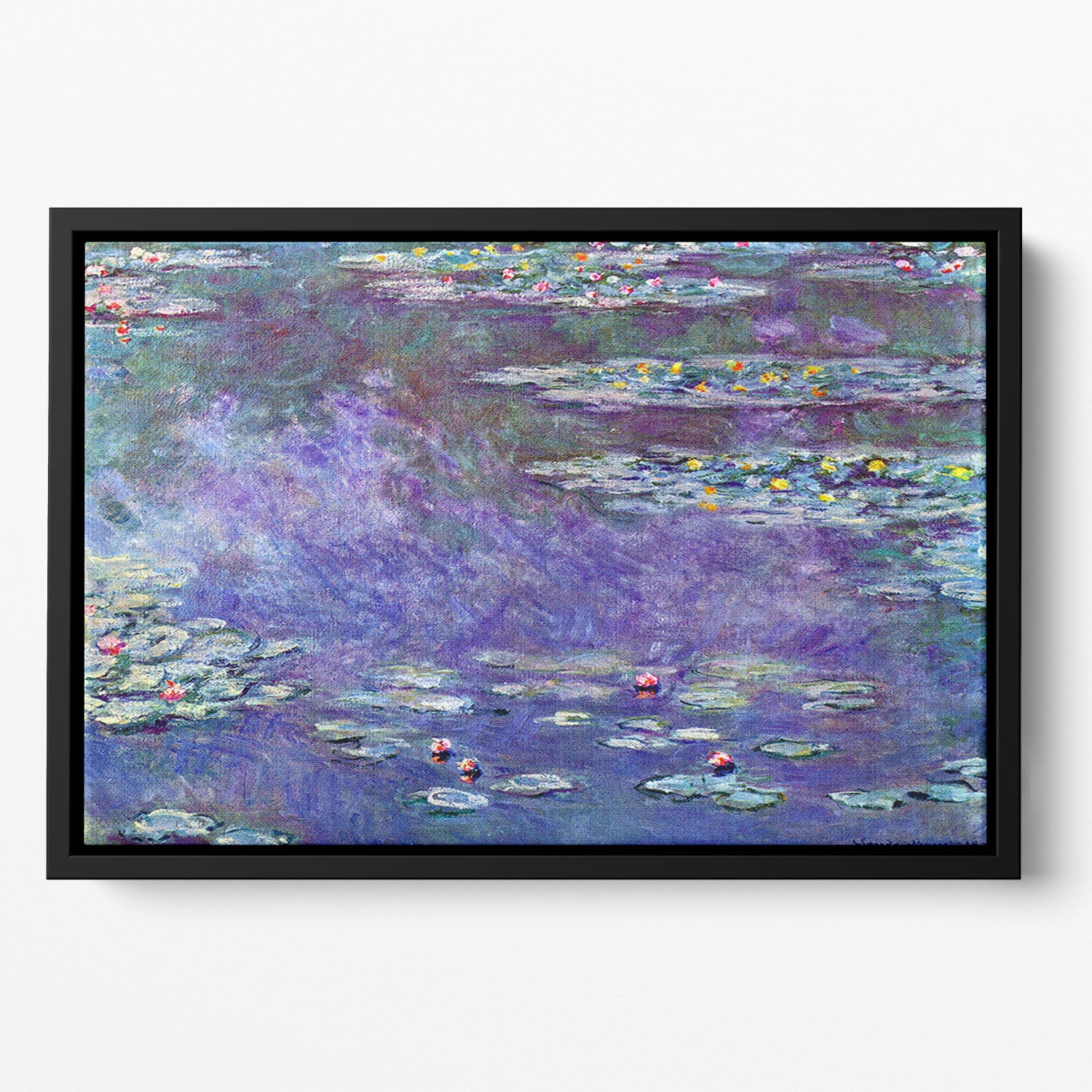Water Lily Pond 3 by Monet Floating Framed Canvas
