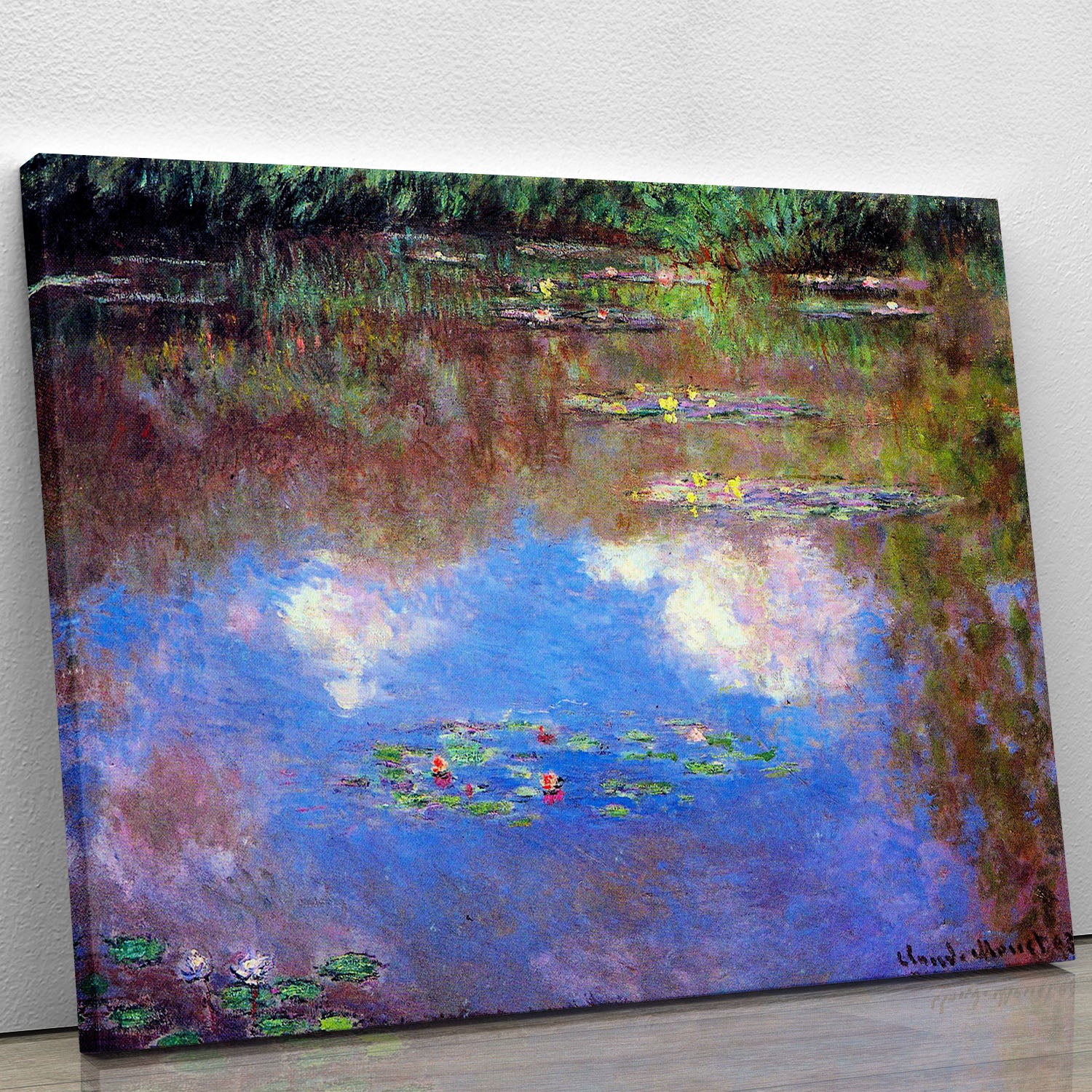Water Lily Pond 4 by Monet Canvas Print or Poster - Canvas Art Rocks - 1