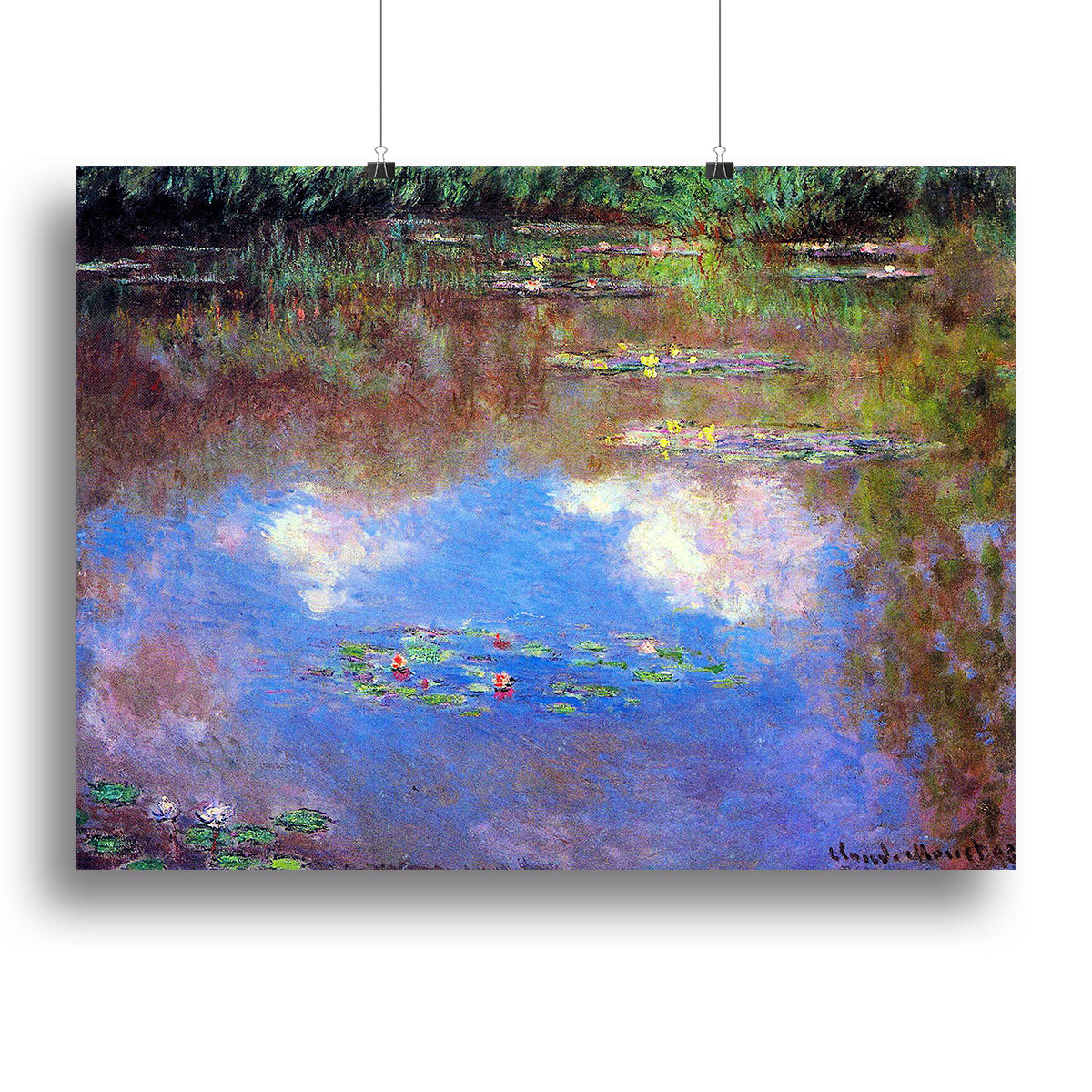 Water Lily Pond 4 by Monet Canvas Print or Poster - Canvas Art Rocks - 2
