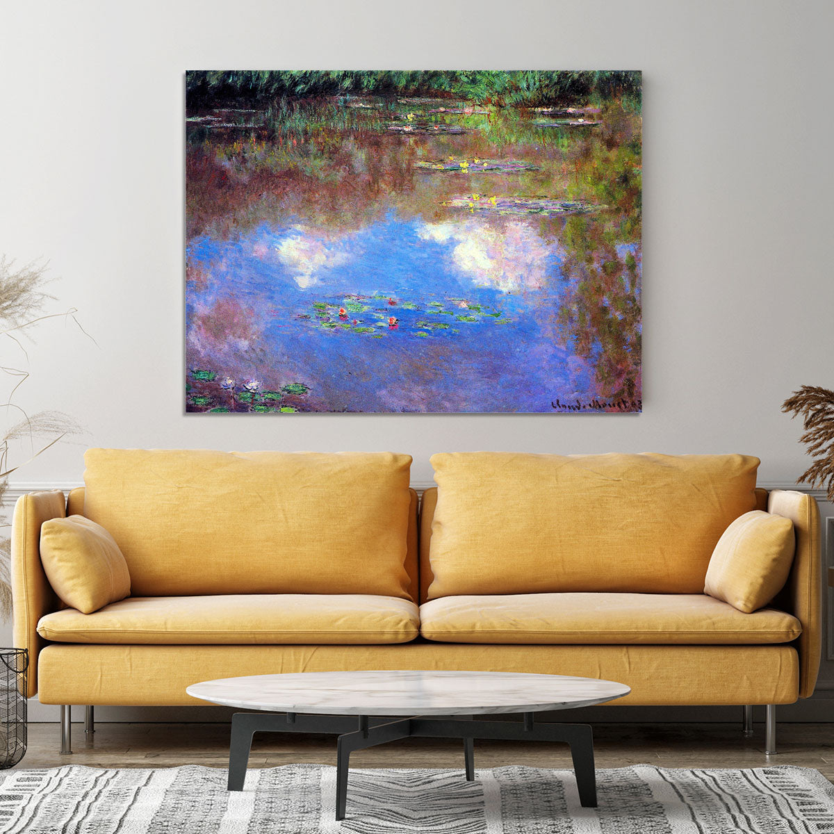 Water Lily Pond 4 by Monet Canvas Print or Poster - Canvas Art Rocks - 4