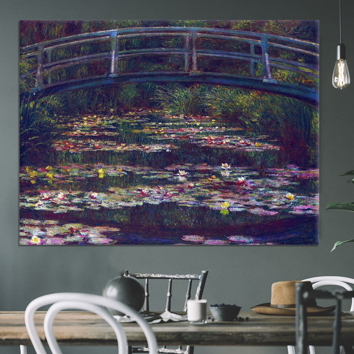 Water Lily Pond 5 by Monet Canvas Print or Poster - Canvas Art Rocks - 3