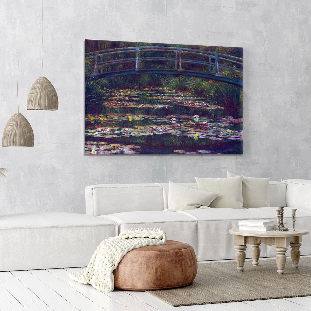 Water Lily Pond 5 by Monet Canvas Print or Poster - Canvas Art Rocks - 6