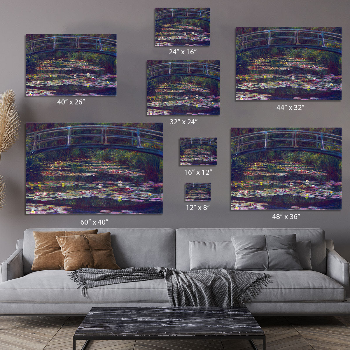 Water Lily Pond 5 by Monet Canvas Print or Poster - Canvas Art Rocks - 7