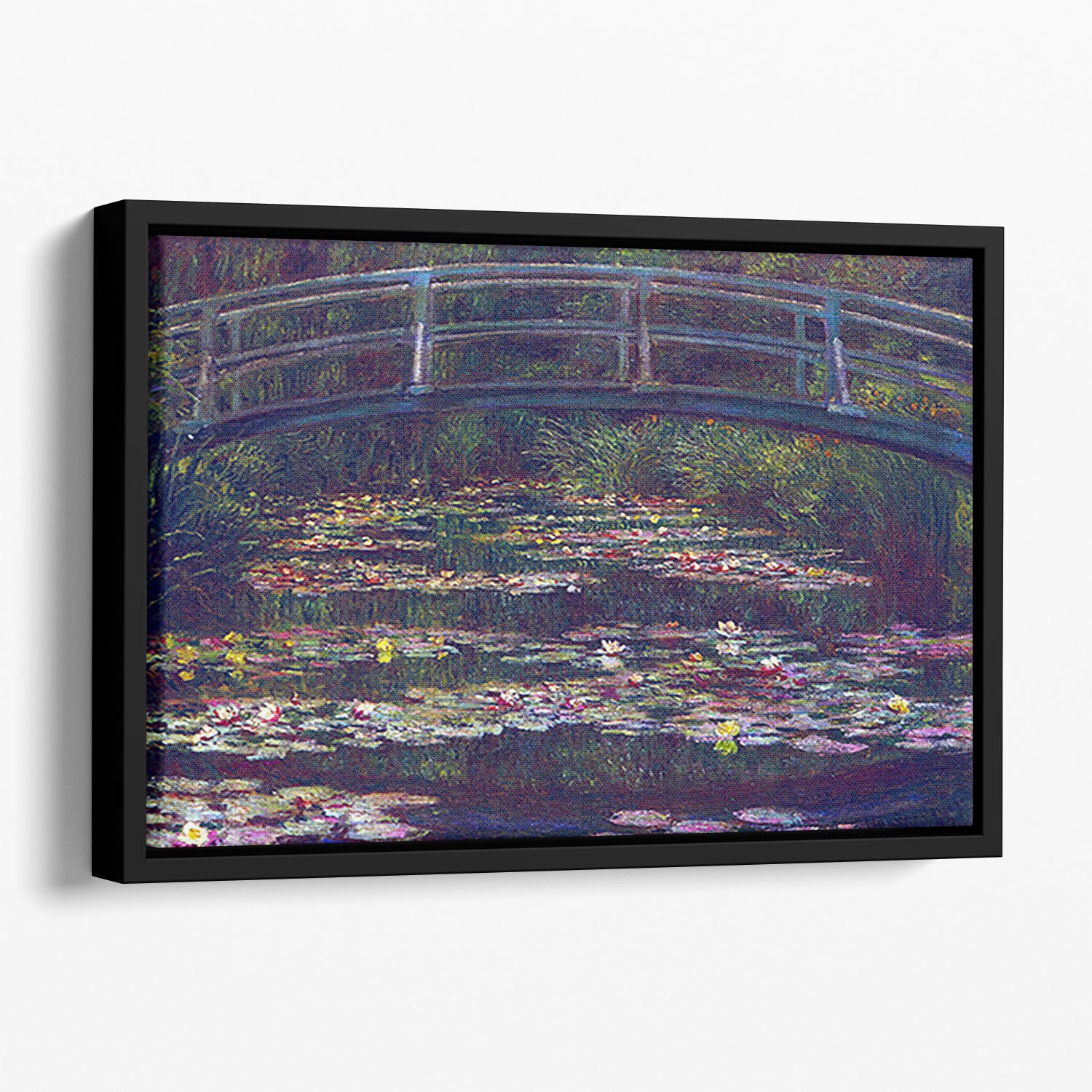 Water Lily Pond 5 by Monet Floating Framed Canvas
