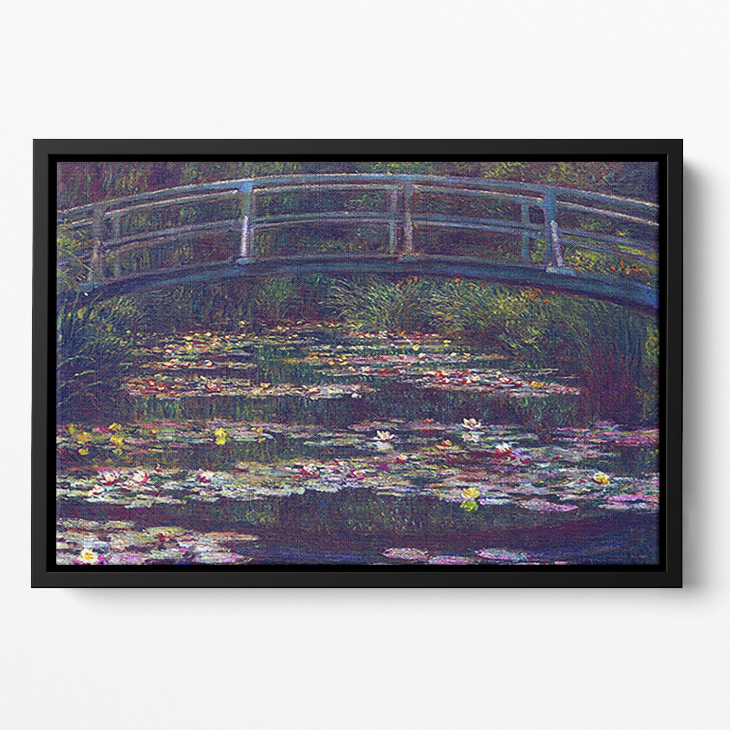 Water Lily Pond 5 by Monet Floating Framed Canvas