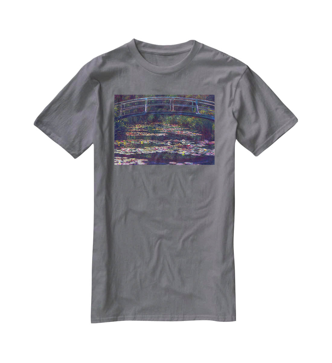 Water Lily Pond 5 by Monet T-Shirt - Canvas Art Rocks - 3